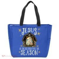 Christmas Nativity Jesus Is The Reason For The Season Ger Gift Tote Bag thumb 0