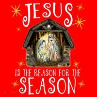 Christmas Nativity Jesus Is The Reason For The Season Ger Gift Santa Hat thumb 1