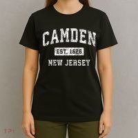Camden New Jersey Nj Vintage Established Sports T-Shirt thumb 4