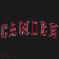 Camden New Jersey Souvenir Sport College Style Text T-Shirt thumb 7