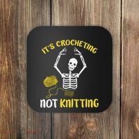 Crocheting Not Knitting Crocheter Crochet Coaster thumb 0