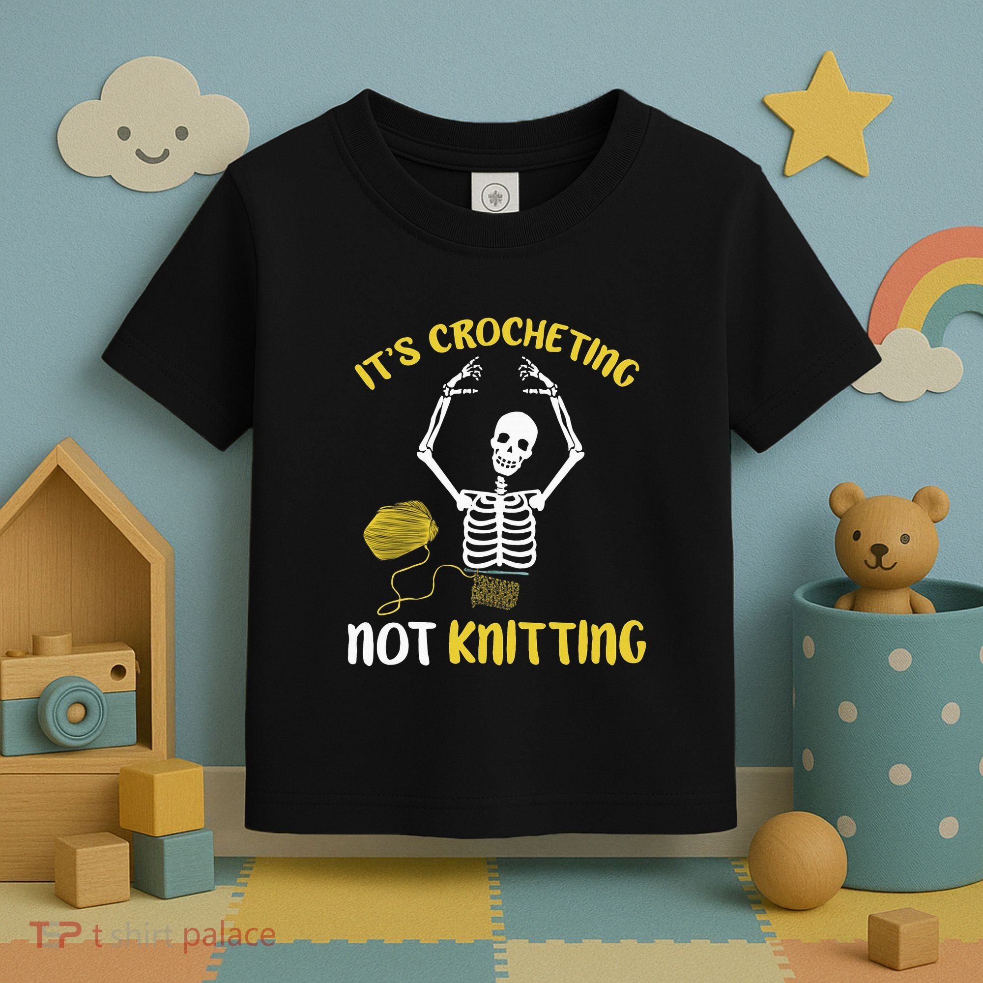 Crocheting Not Knitting Crocheter Crochet Toddler T-Shirt