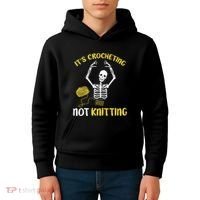 Crocheting Not Knitting Crocheter Crochet Kids Hoodie thumb 4