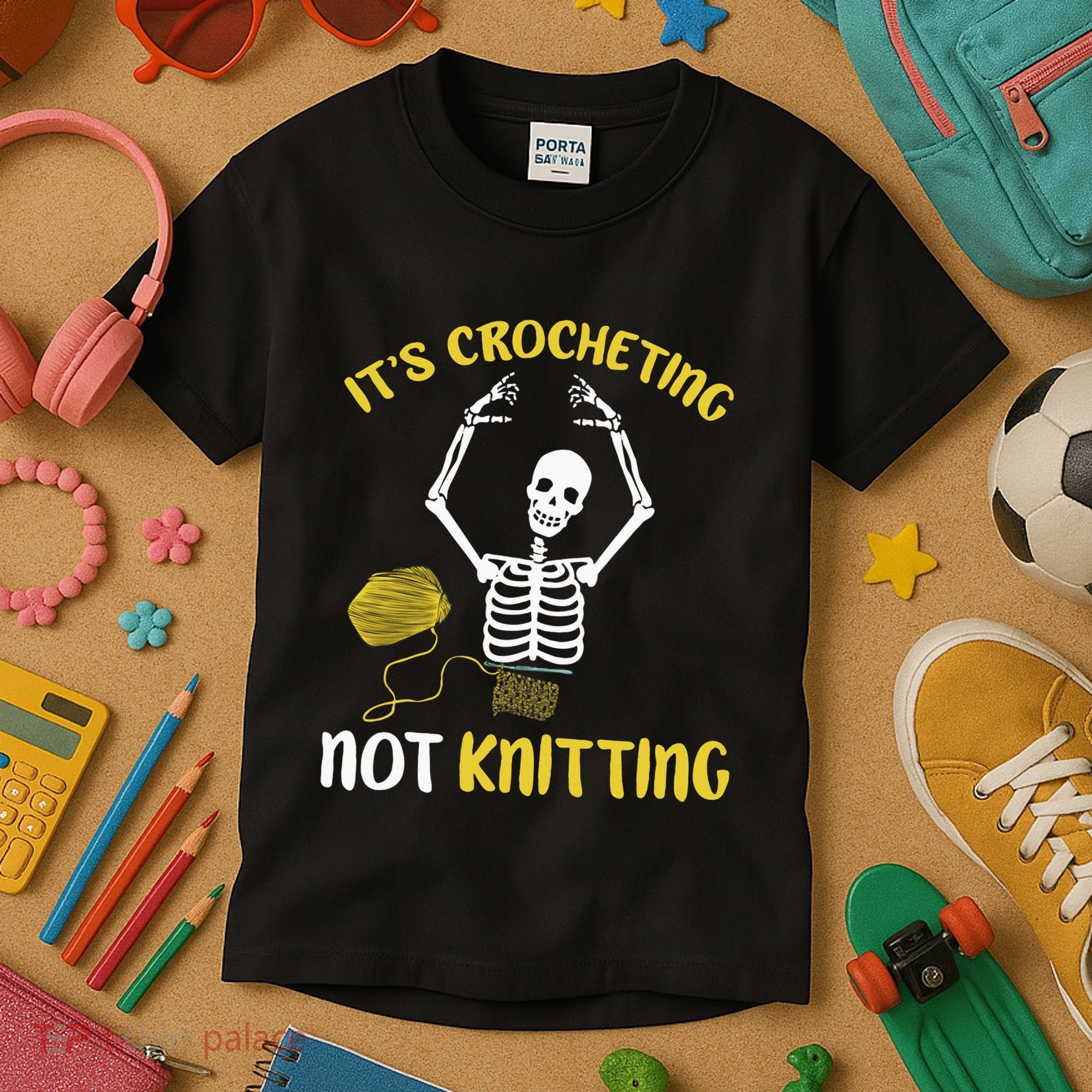 Crocheting Not Knitting Crocheter Crochet Kids T-Shirt