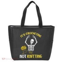 Crocheting Not Knitting Crocheter Crochet Tote Bag thumb 0