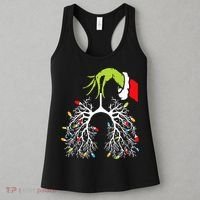Christmas Nurse Lung Xmas Lights Funny Pulmonologist Xmas Women's Tank Top thumb 3
