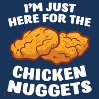 Chicken Nuggets Lover Im Just Here For The Chicken Nuggets Women's Hoodie thumb 2