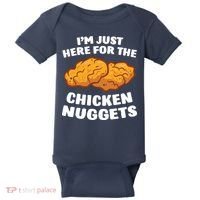 Chicken Nuggets Lover Im Just Here For The Chicken Nuggets Baby Bodysuit thumb 0