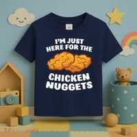 Chicken Nuggets Lover Im Just Here For The Chicken Nuggets Toddler T-Shirt thumb 3