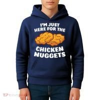 Chicken Nuggets Lover Im Just Here For The Chicken Nuggets Kids Hoodie thumb 4
