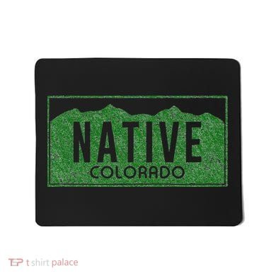 Colorado Native License Plate Distressed Design Colorado Mousepad