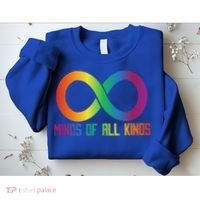Celebrate Neurodiversity Minds Of All Kinds Gift Sweatshirt thumb 2