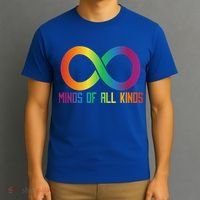 Celebrate Neurodiversity Minds Of All Kinds Gift T-Shirt thumb 3