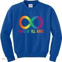 Celebrate Neurodiversity Minds Of All Kinds Gift Kids Sweatshirt thumb 0