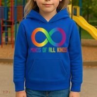 Celebrate Neurodiversity Minds Of All Kinds Gift Kids Hoodie thumb 3