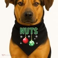 Chest Nuts Matching Chestnuts Funny USA-Made Doggie Bandana thumb 1
