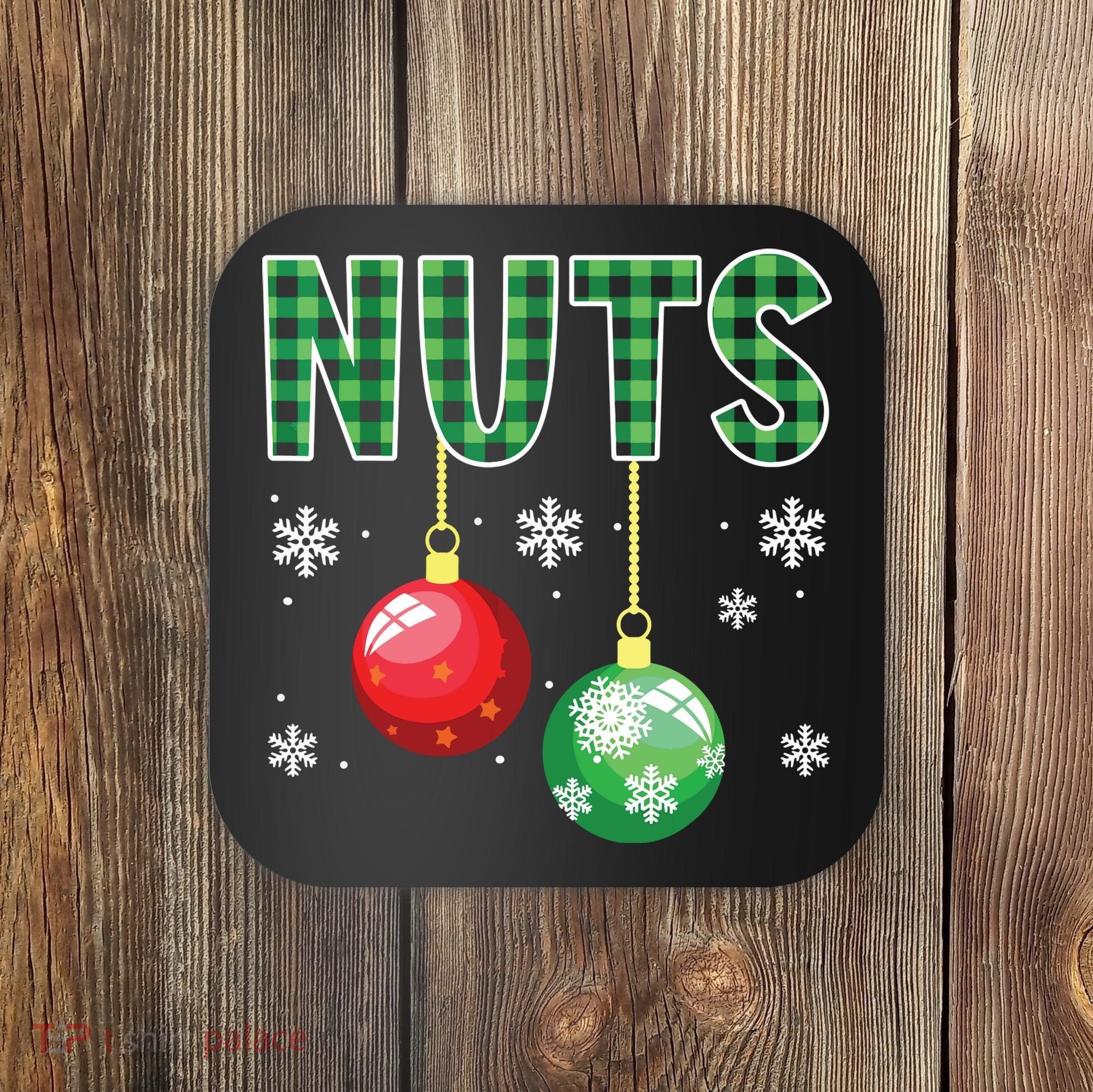 Chest Nuts Matching Chestnuts Funny Coaster