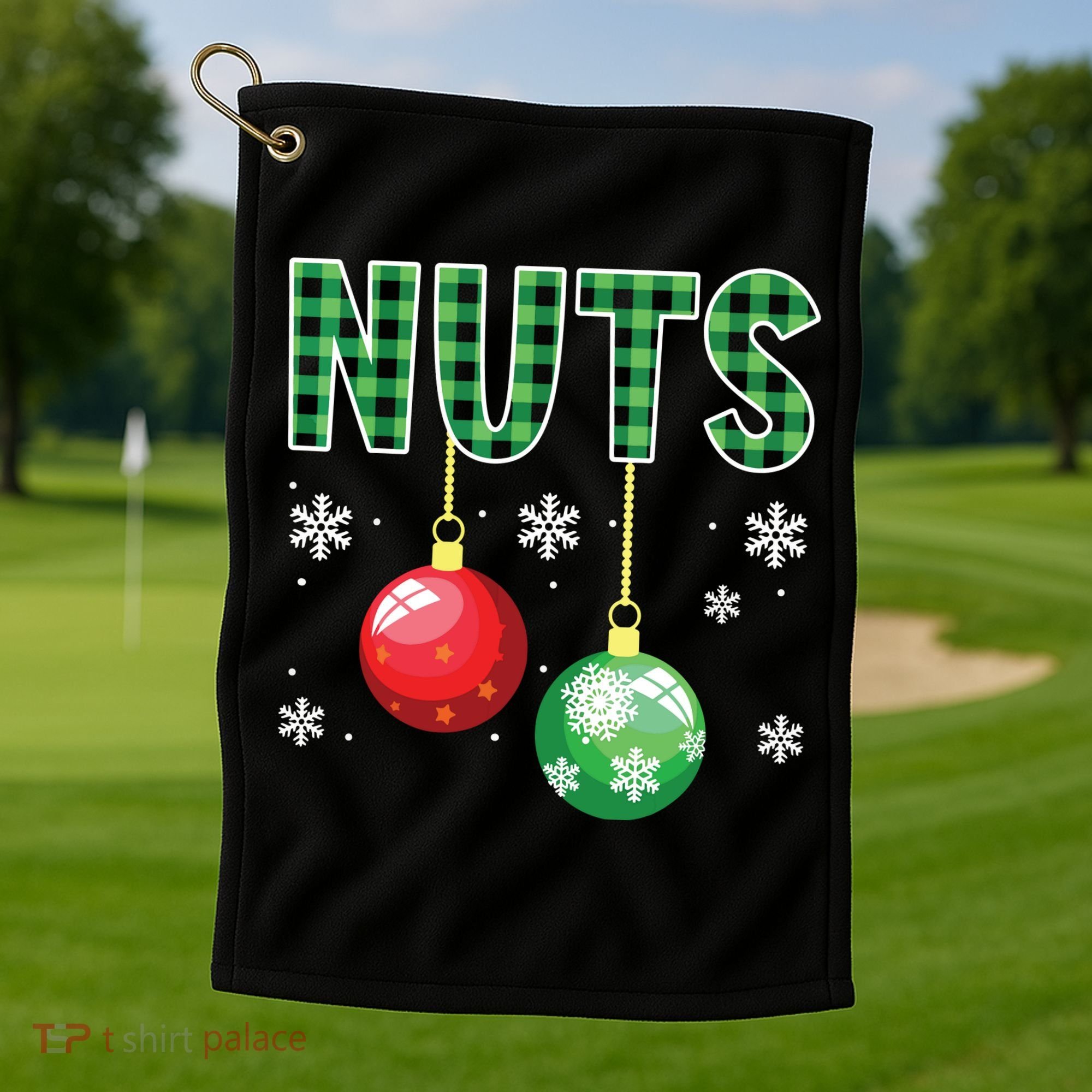 Chest Nuts Matching Chestnuts Funny Golf Towel