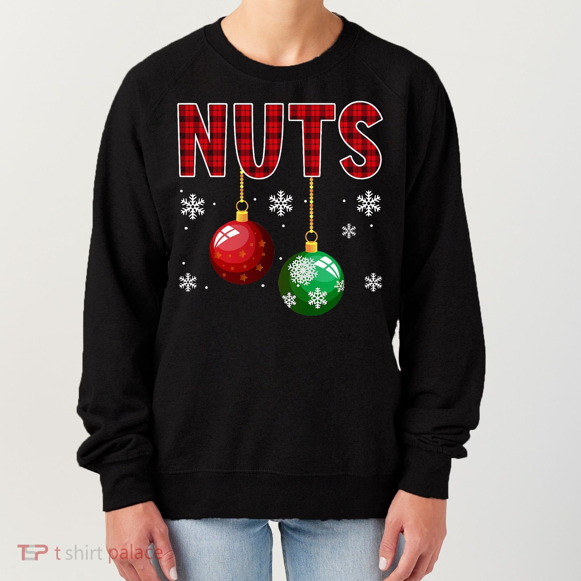 Chest Nuts Matching Chestnuts Funny Christmas Couples Xmas Women's Sweatshirt