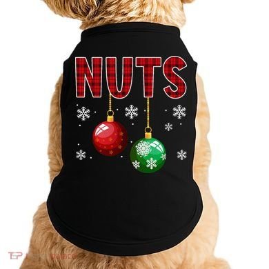 Chest Nuts Matching Chestnuts Funny Christmas Couples Xmas Doggie Tank