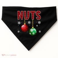Chest Nuts Matching Chestnuts Funny Christmas Couples Xmas USA-Made Doggie Bandana thumb 0