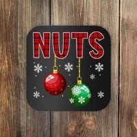 Chest Nuts Matching Chestnuts Funny Christmas Couples Xmas Coaster thumb 0