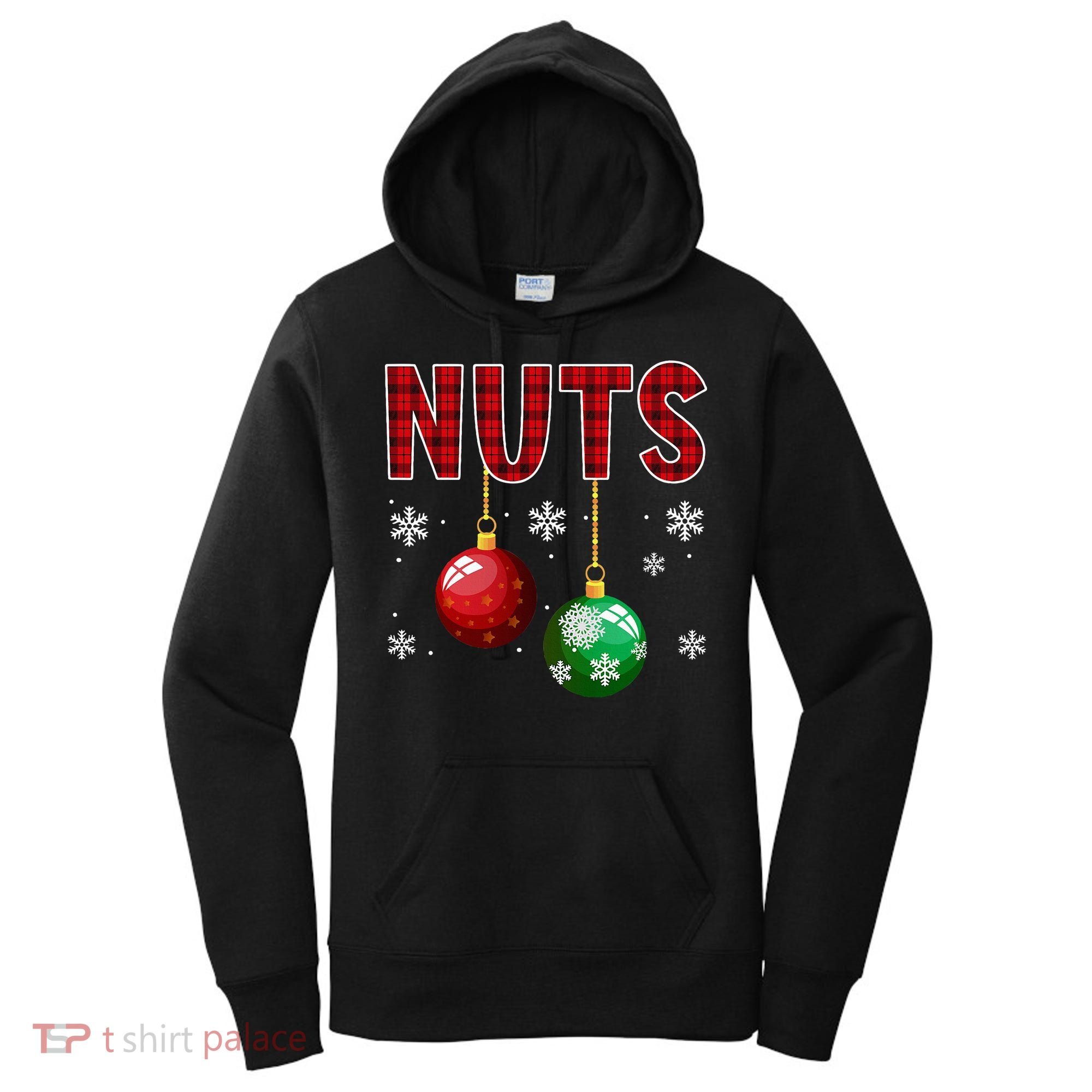 Chest Nuts Matching Chestnuts Funny Christmas Couples Xmas Women's Hoodie