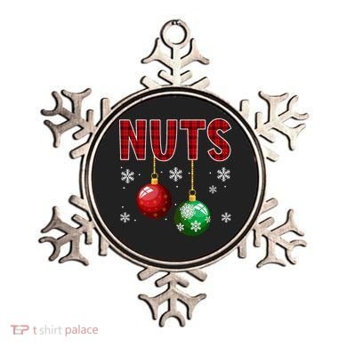 Chest Nuts Matching Chestnuts Funny Christmas Couples Xmas Ornament
