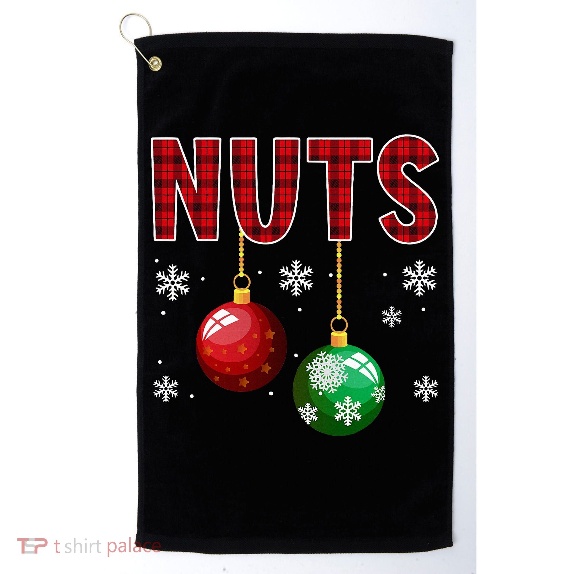 Chest Nuts Matching Chestnuts Funny Christmas Couples Xmas Golf Towel