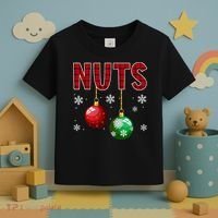 Chest Nuts Matching Chestnuts Funny Christmas Couples Xmas Toddler T-Shirt thumb 3