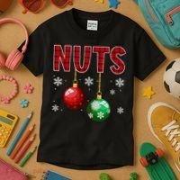 Chest Nuts Matching Chestnuts Funny Christmas Couples Xmas Kids T-Shirt thumb 3