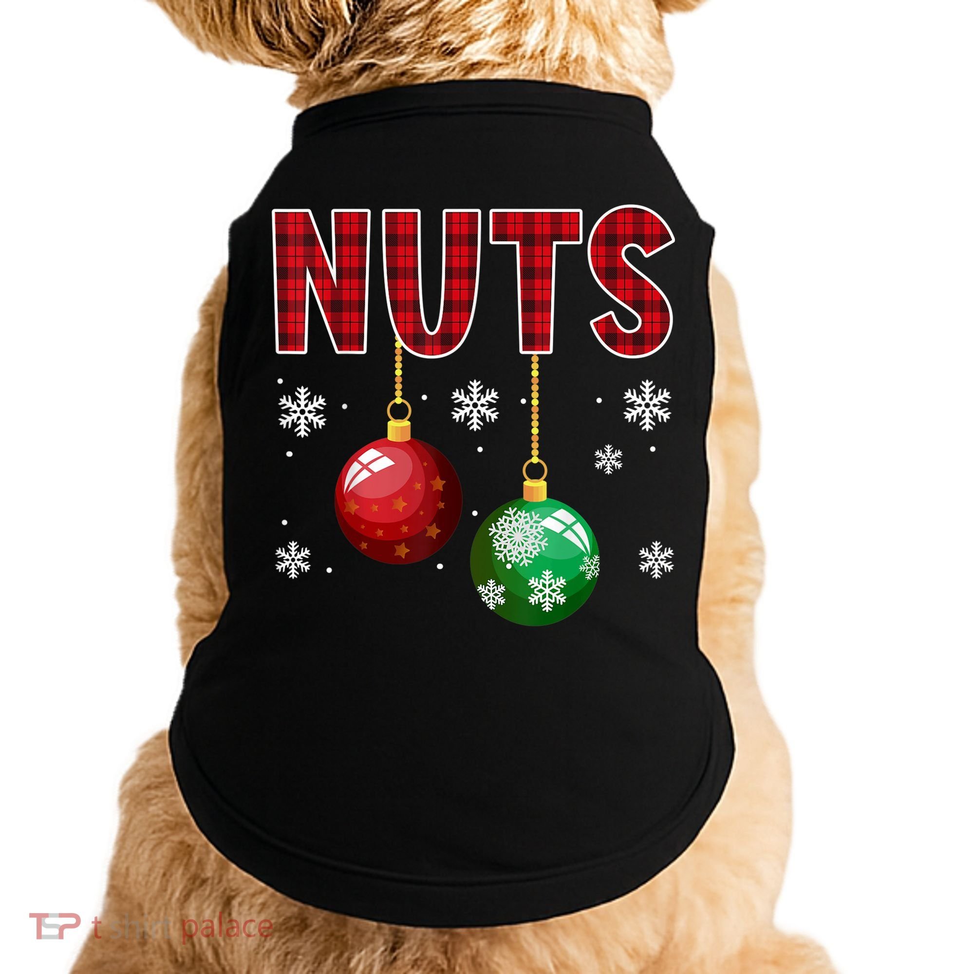 Chest Nuts Matching Chestnuts Funny Christmas Couples Nuts Doggie Tank
