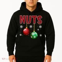Chest Nuts Matching Chestnuts Funny Christmas Couples Nuts Hoodie thumb 2