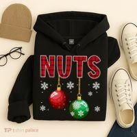 Chest Nuts Matching Chestnuts Funny Christmas Couples Nuts Hoodie thumb 4