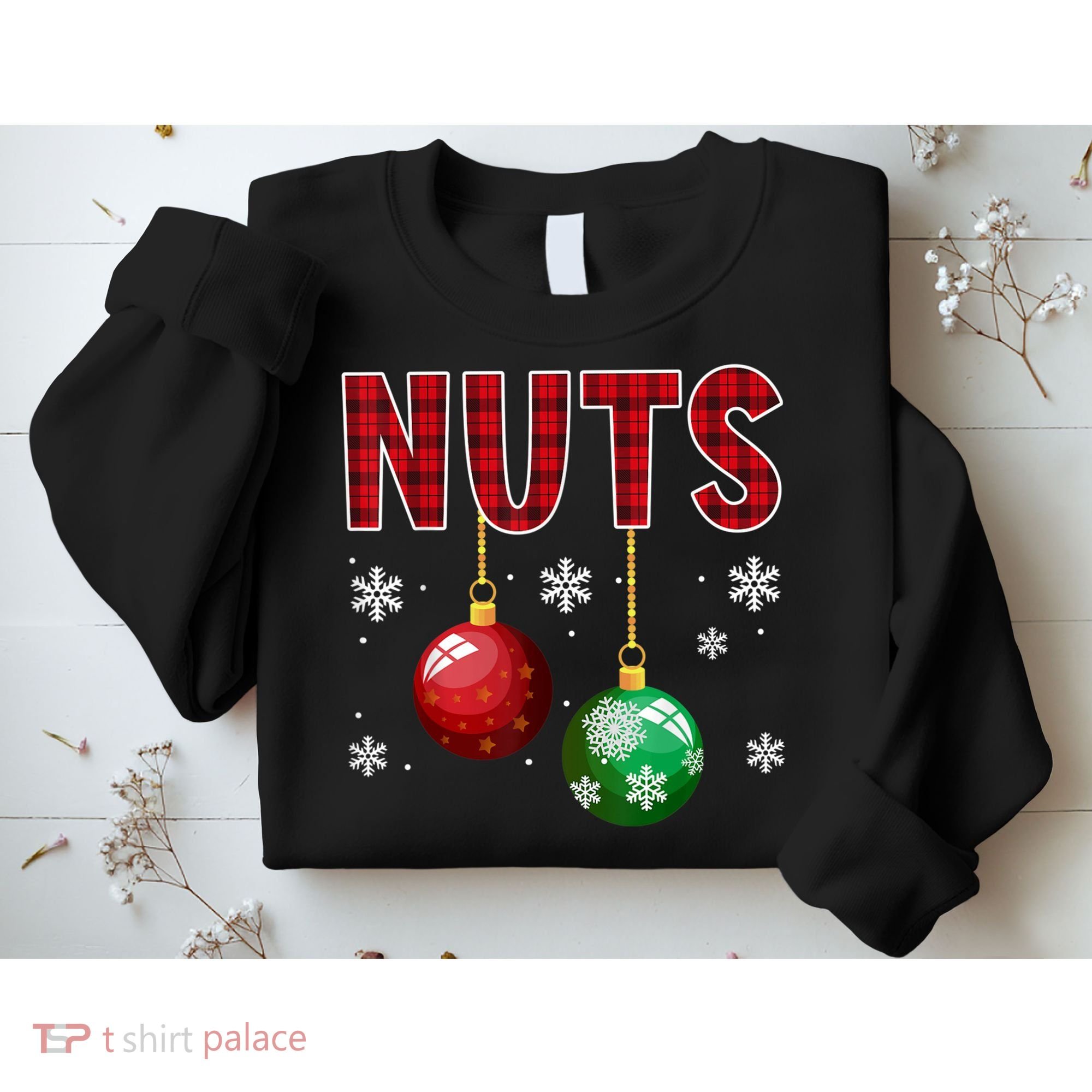 Chest Nuts Matching Chestnuts Funny Christmas Couples Nuts Sweatshirt