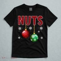 Chest Nuts Matching Chestnuts Funny Christmas Couples Nuts T-Shirt thumb 5