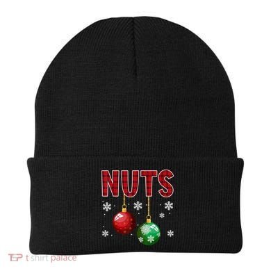 Chest Nuts Matching Chestnuts Funny Christmas Couples Nuts Beanie
