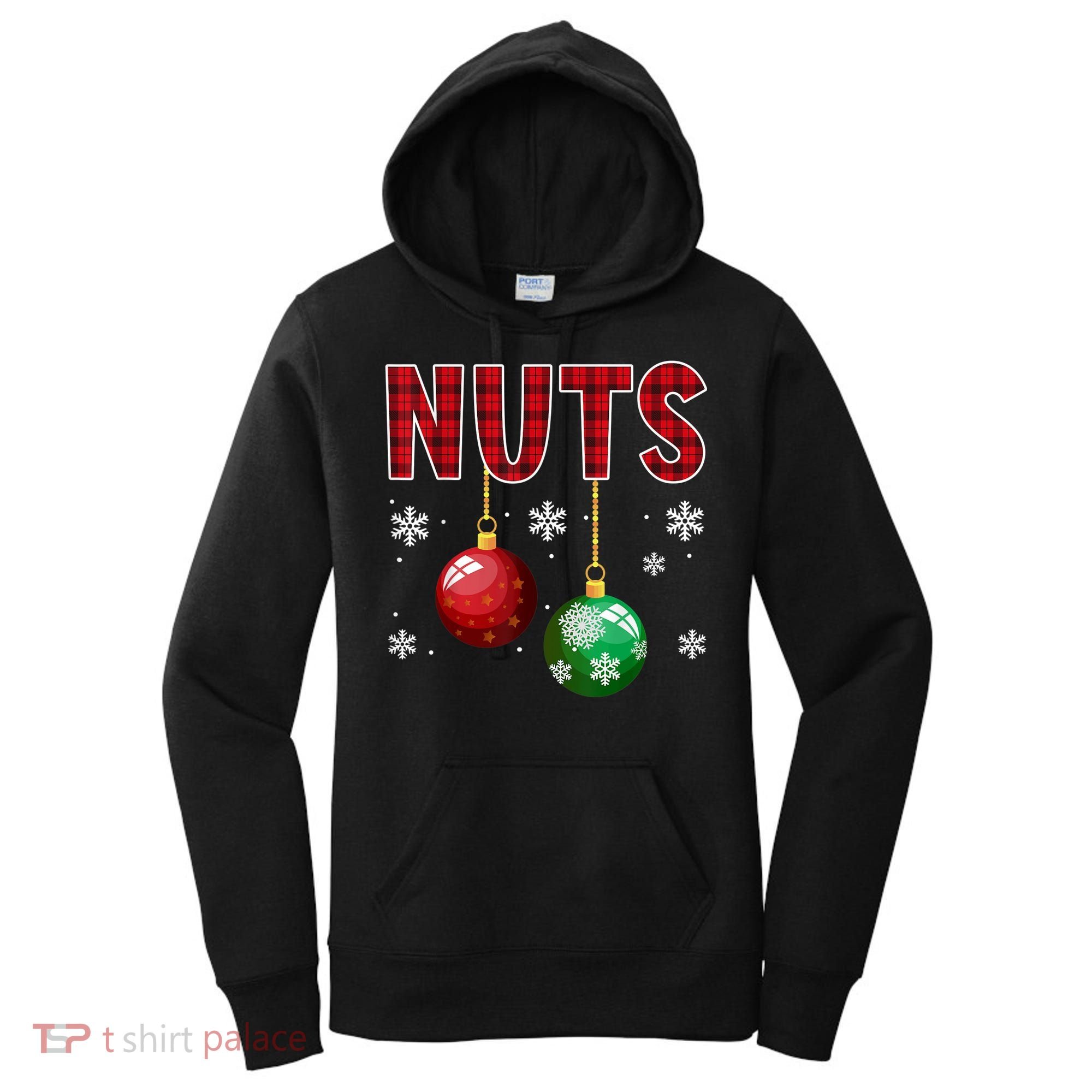 Chest Nuts Matching Chestnuts Funny Christmas Couples Nuts Women's Hoodie