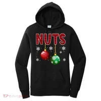 Chest Nuts Matching Chestnuts Funny Christmas Couples Nuts Women's Hoodie thumb 0
