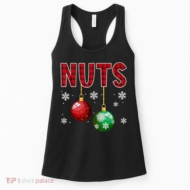 Chest Nuts Matching Chestnuts Funny Christmas Couples Nuts Women's Tank Top
