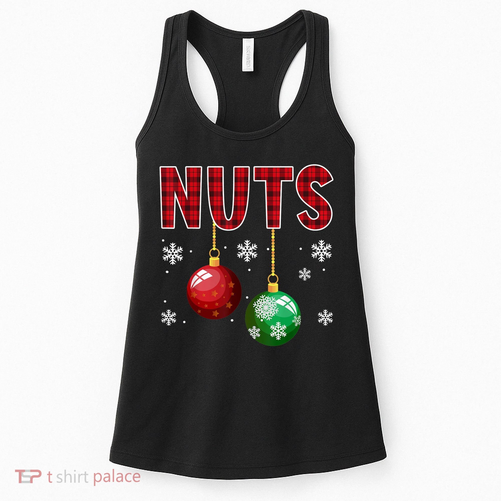 Chest Nuts Matching Chestnuts Funny Christmas Couples Nuts Women's Tank Top