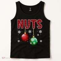Chest Nuts Matching Chestnuts Funny Christmas Couples Nuts Tank Top thumb 2