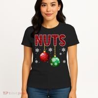 Chest Nuts Matching Chestnuts Funny Christmas Couples Nuts Women's T-Shirt thumb 4
