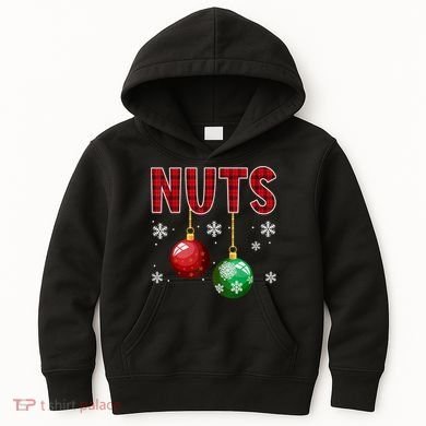 Chest Nuts Matching Chestnuts Funny Christmas Couples Nuts Kids Hoodie