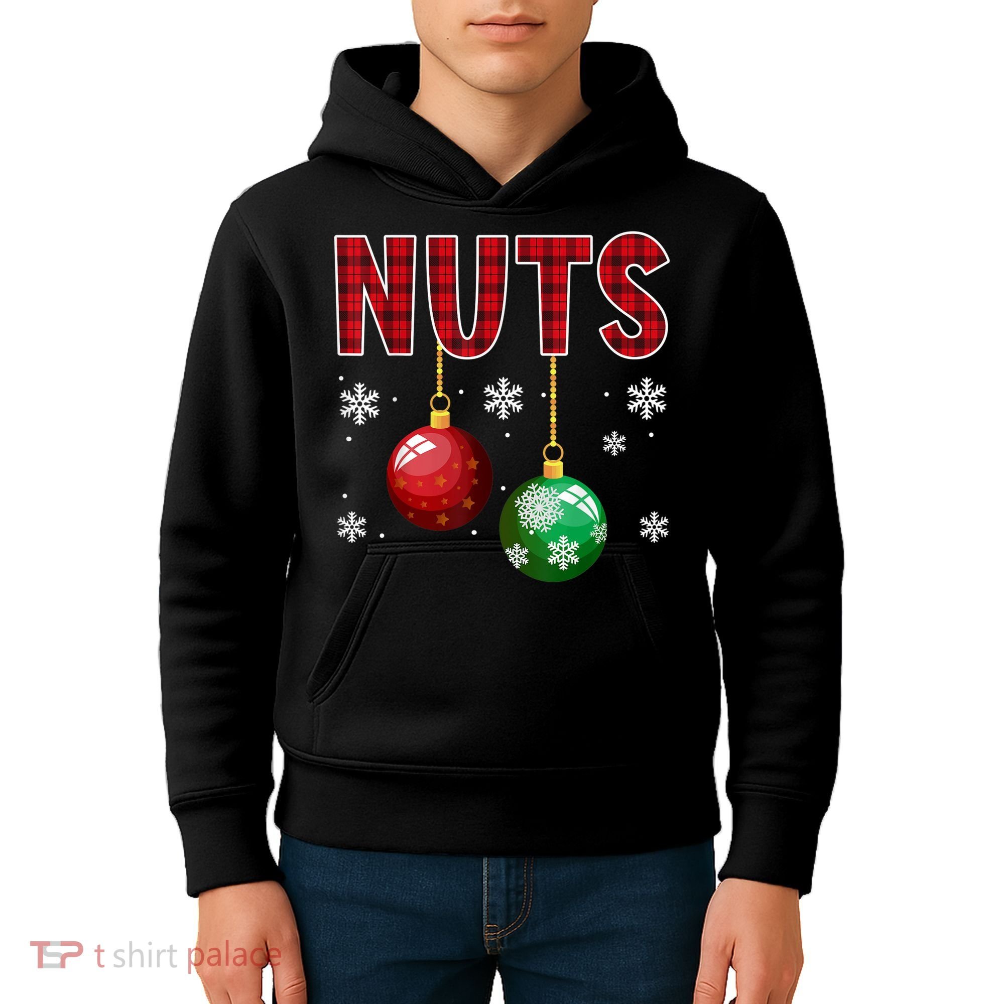 Chest Nuts Matching Chestnuts Funny Christmas Couples Nuts Kids Hoodie