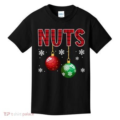 Chest Nuts Matching Chestnuts Funny Christmas Couples Nuts Kids T-Shirt