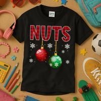 Chest Nuts Matching Chestnuts Funny Christmas Couples Nuts Kids T-Shirt thumb 3