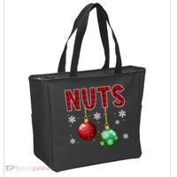 Chest Nuts Matching Chestnuts Funny Christmas Couples Nuts Tote Bag thumb 2
