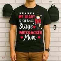Christmas Nutcracker Mom Love Ballet Dance Mom T-Shirt thumb 6
