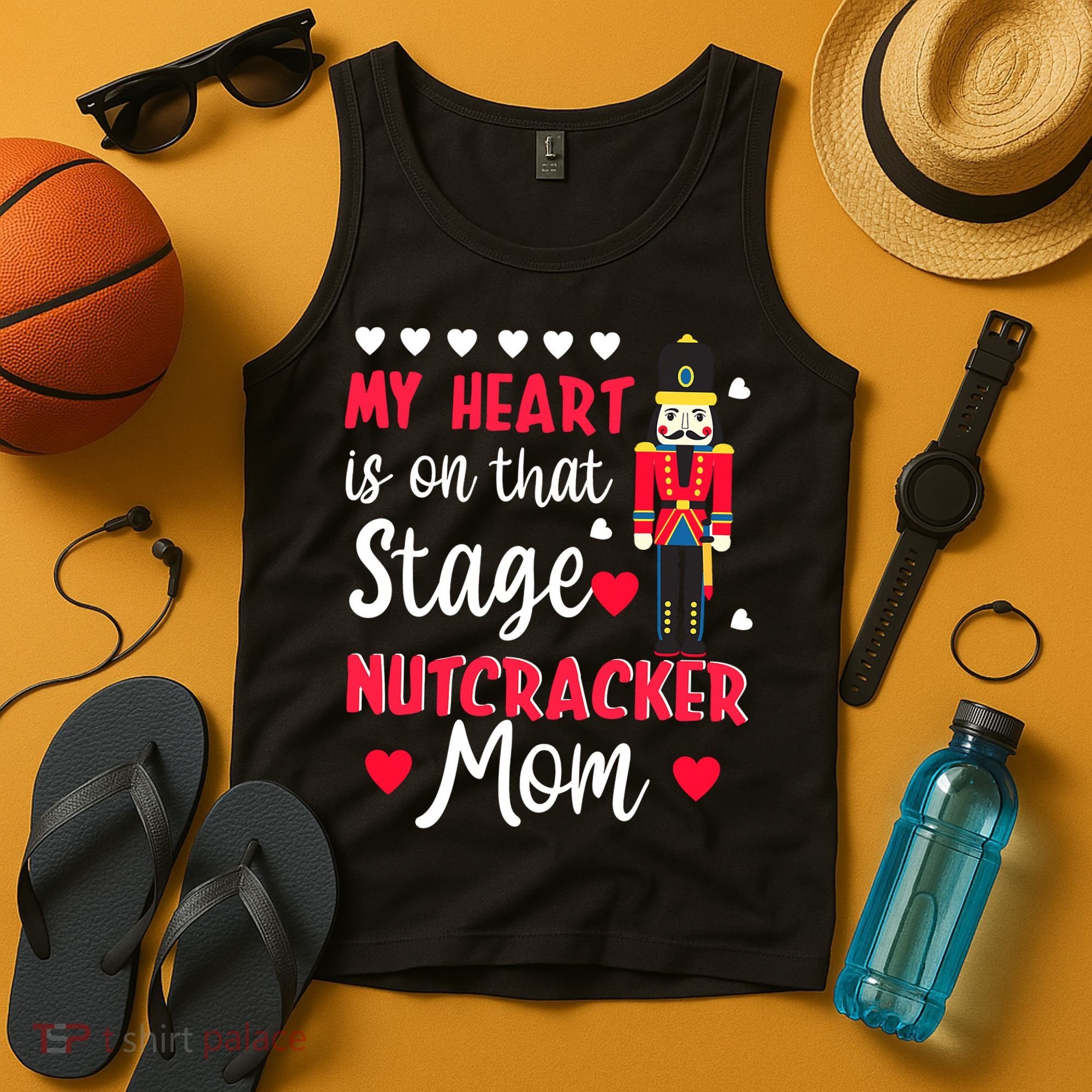 Christmas Nutcracker Mom Love Ballet Dance Mom Tank Top